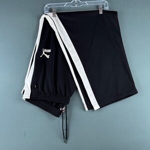 Puma Black Athletic Pants with White Side Stripe